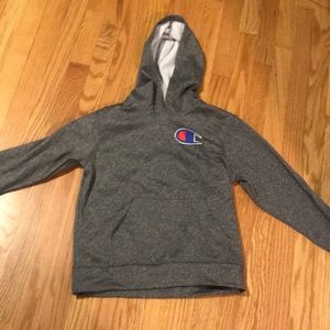 Gray champions hoodie